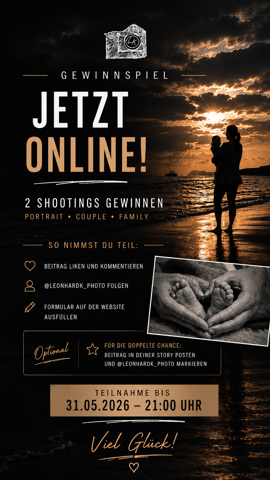 Gewinne eines von zwei kostenlosen Photoshootings in Kärnten